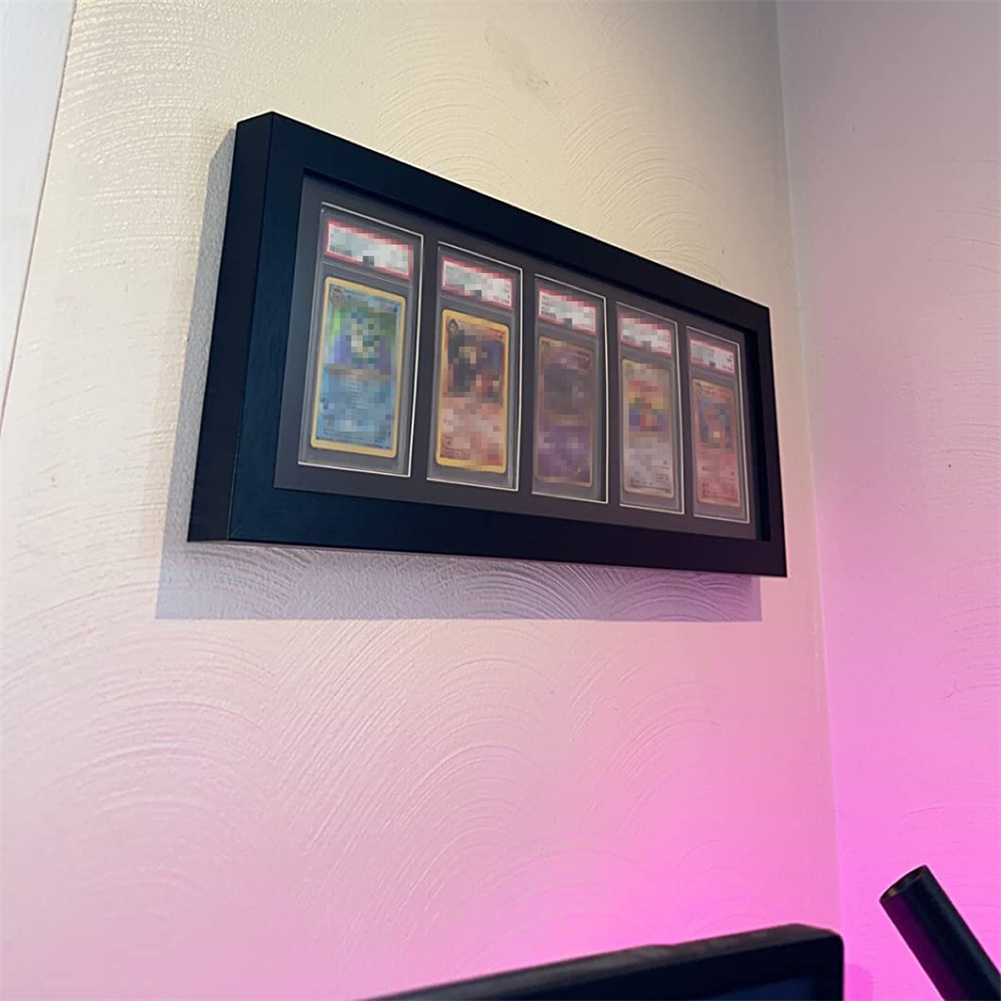 Graded Card Display - 3-9 grilles en bois classé carte