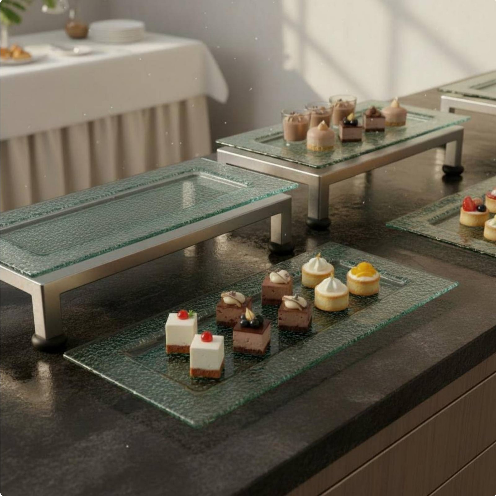 Présentoir de service à 3 nive - Display Risers Set avis et prix