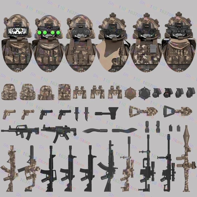 MOC – figurines de soldats mil - Lego Minifigure Holder avis et prix